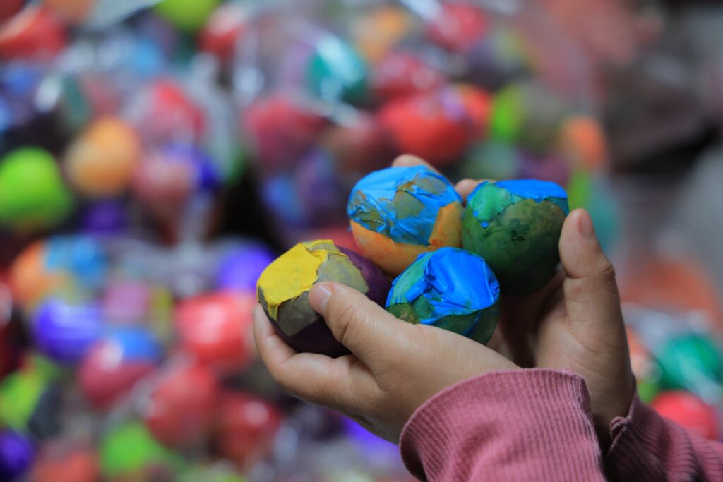 Cascarones tradición en Guatemala